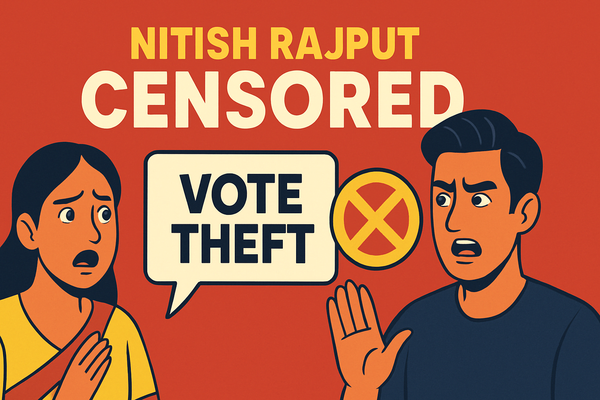 🚨 Did Nitish Rajput Block “Vote Theft” Comments? Fans Cry Censorship!