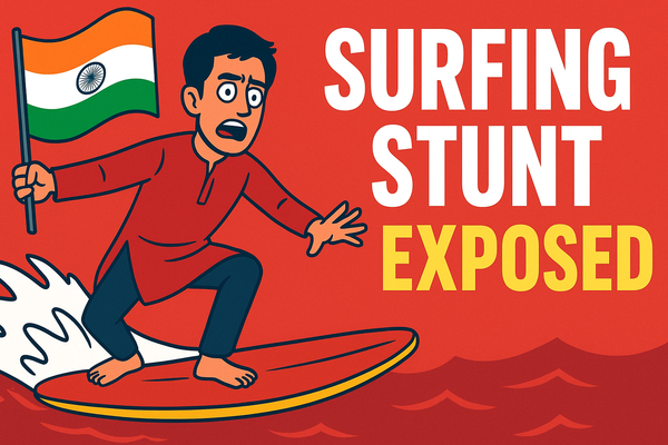 Dhruv Rathee's Viral Surfing Stunt EXPOSED... But Not How You Think!