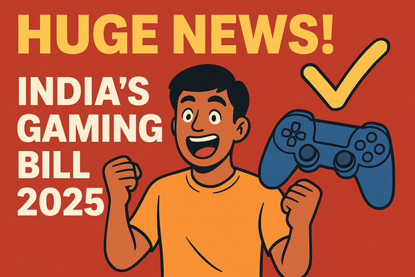 HUGE NEWS! India's Gaming Bill 2025: Esports is Officially NOT Gambling Anymore!