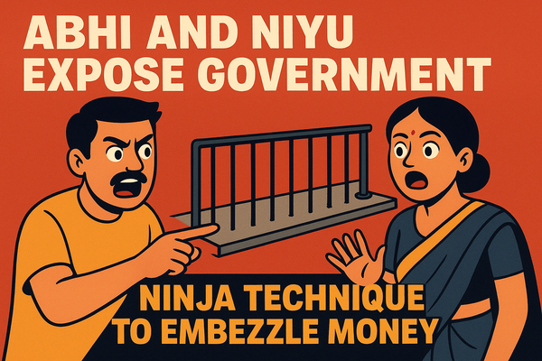 Abhi and Niyu EXPOSE Government's 'Ninja Technique' to Embezzle Money on Footpaths!