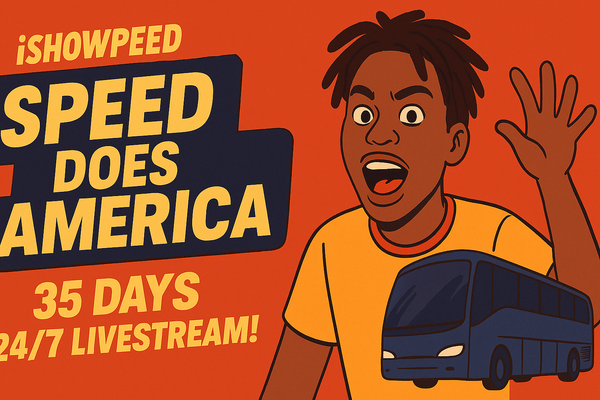 iShowSpeed's "Speed Does America" Tour: 35 Days of Nonstop Chaos, 24/7 Livestream!